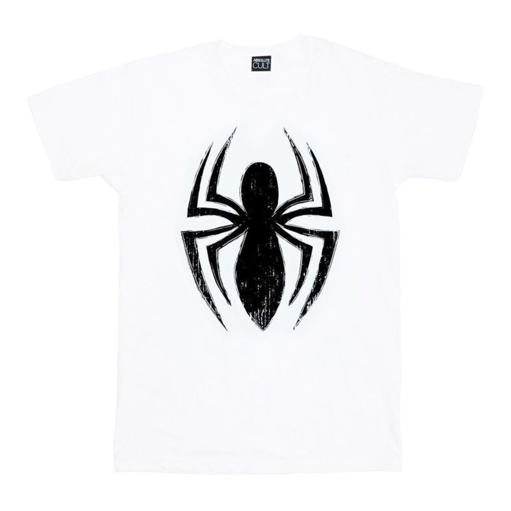 Spider-Man Boys Ultimate Logo T-Shirt / White